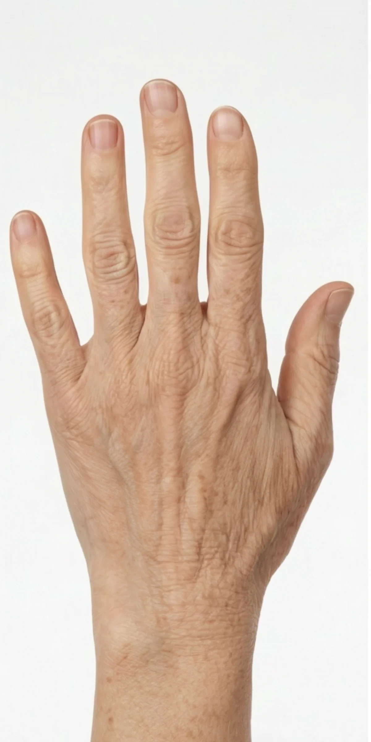Crepey hands before Advanced Crepe Fix